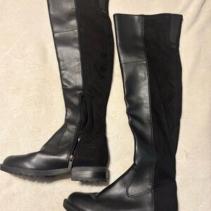 G by Guess Black Over the Knee Boots